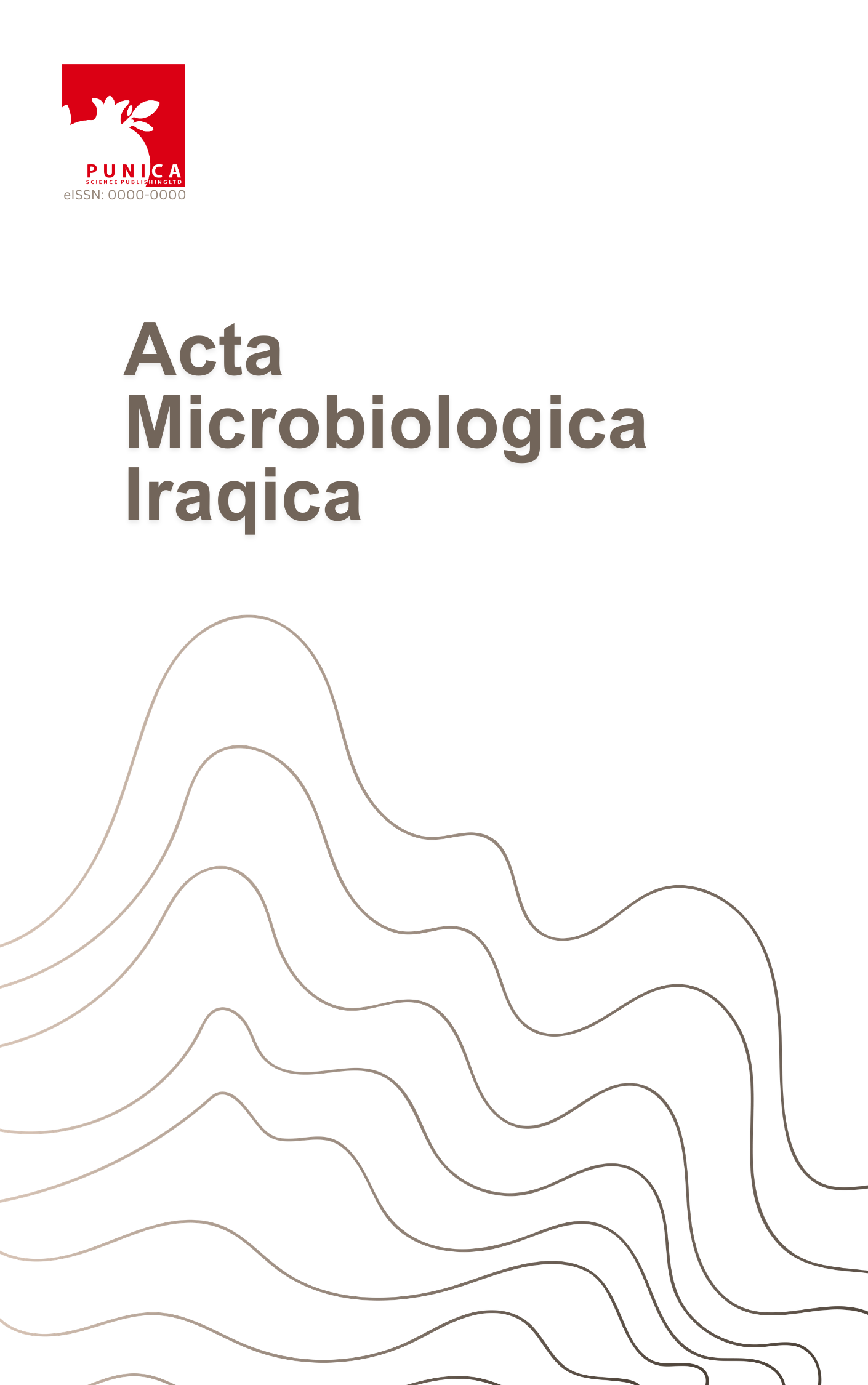 Cover of Acta Microbiologica Iraqica — flowing contour lines beneath the Punica mark